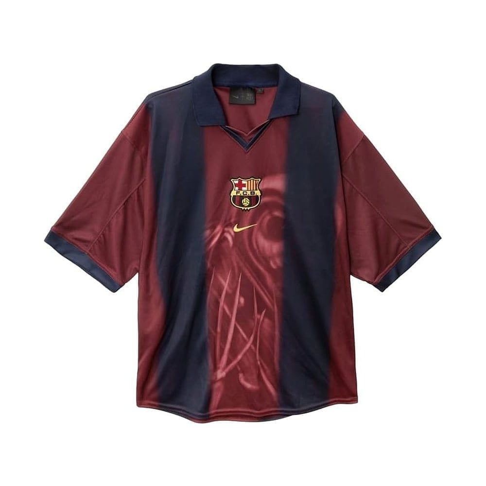 Retro-Trikot Travis Scott x Nike x FC Barcelona Heim 2000/01